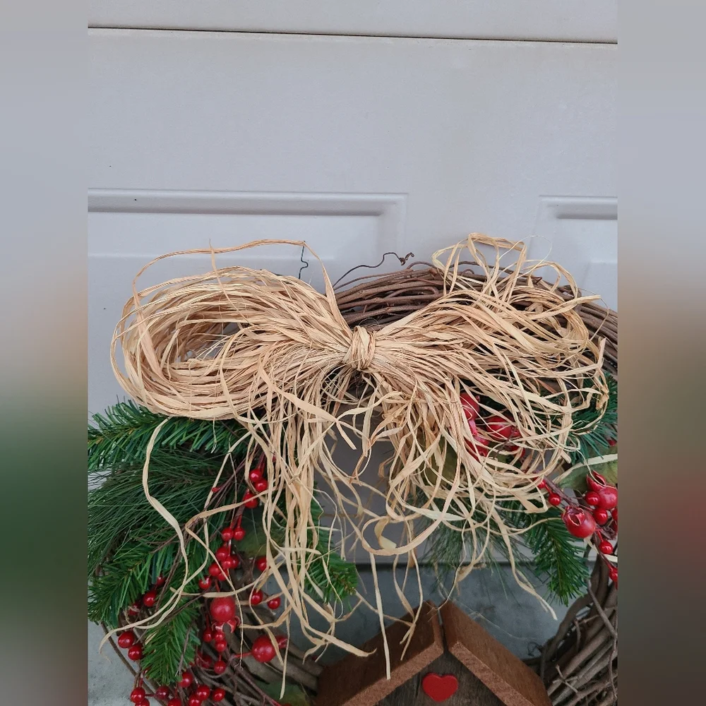 Birdhouse Christmas Wreath